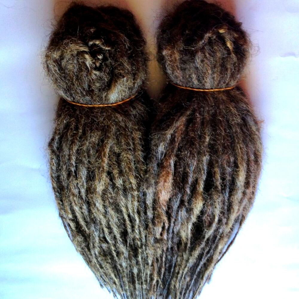 50 DE Brown Dreads Dreadlocks Hair Extensions